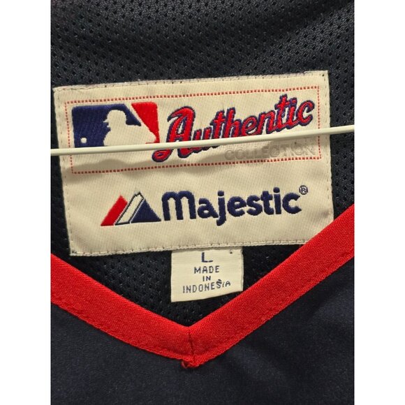 Majestic Authentic Washington Nationals S/S Lined Mesh Rain Jacket Sz L DC MLB - Picture 4 of 11
